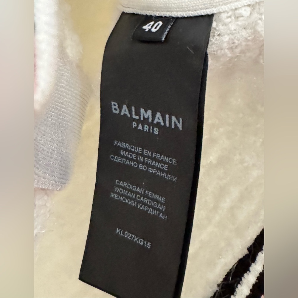 BALMAIN NEW BLOUSE authentic 100% size 8 - Picture 10 of 13